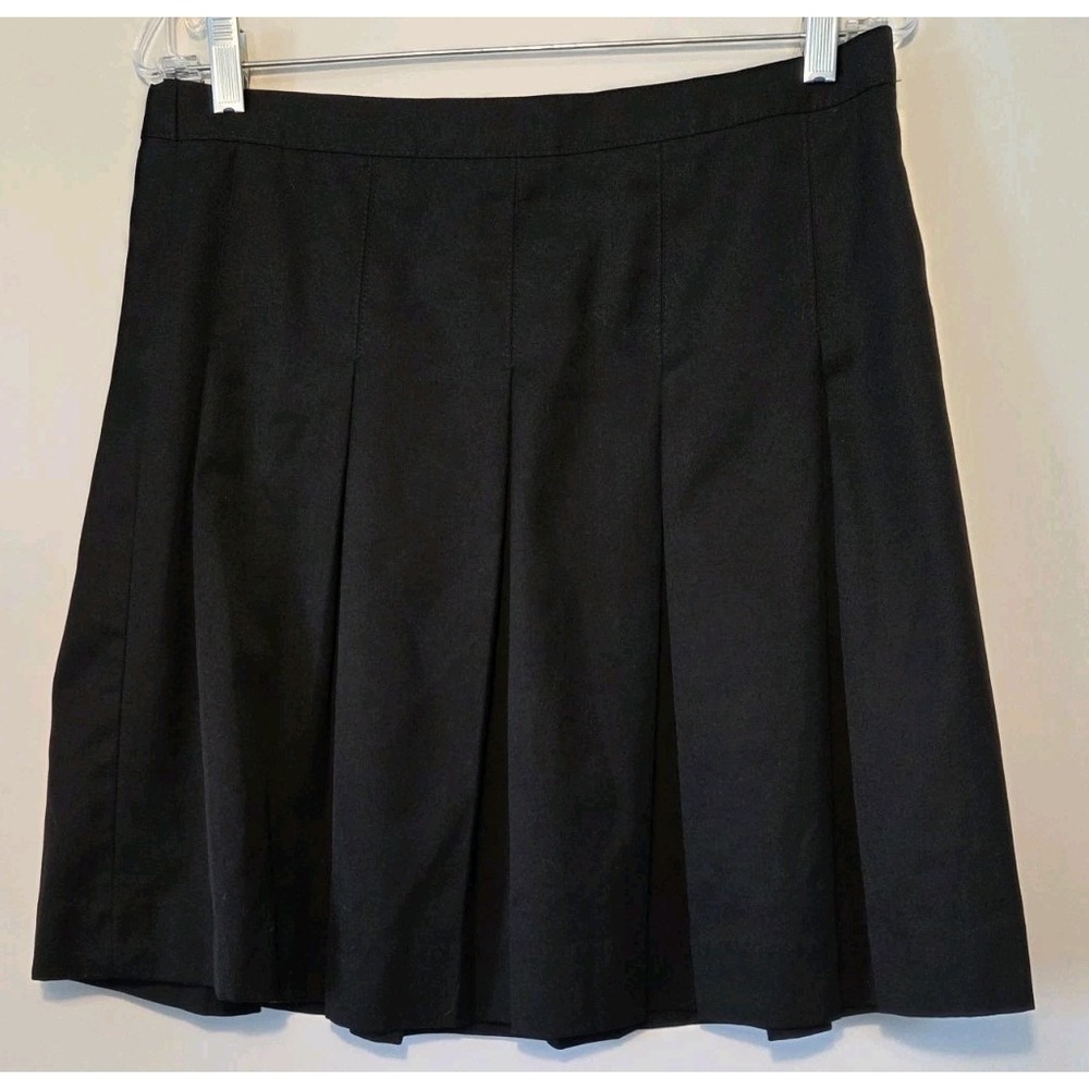 Girls Uniform Skirt Black Pleated QUALITY Size 14 Husky 32" Waist Adjustable